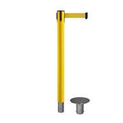 Montour Line Removable Safety Stanchion Belt Barrier Yellow Post 14ft.Yellow Belt MSX650R-YW-YW-140